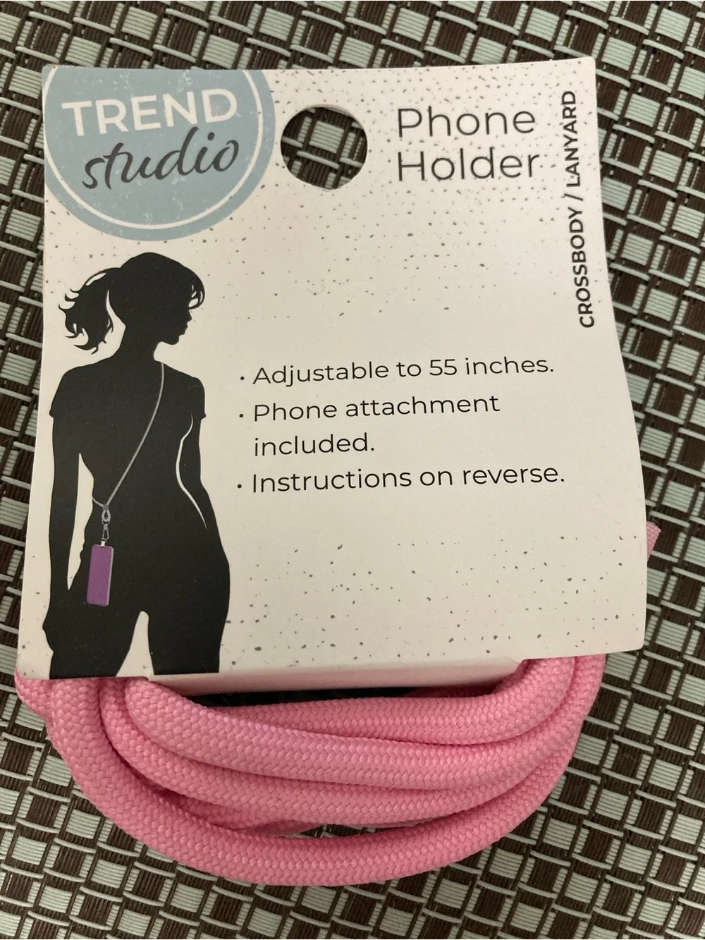 Trend Studio Pink Phone Holder Lanyard